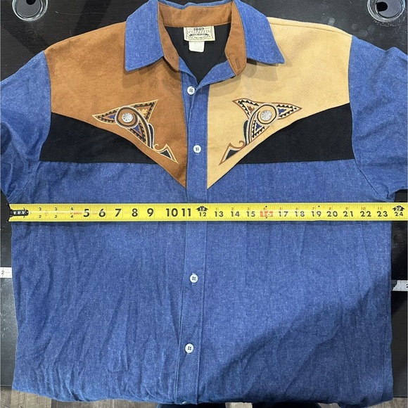 Vintage 1849 Authentic Ranchwear USA Size Medium Large Rodeo Navajo Western - Picture 10 of 11